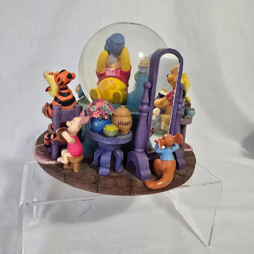 Vintage Disney Winnie the Pooh Honey Pot Eeyore Tigger Piglet Musical Globe